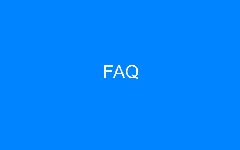 You are currently viewing FAQ