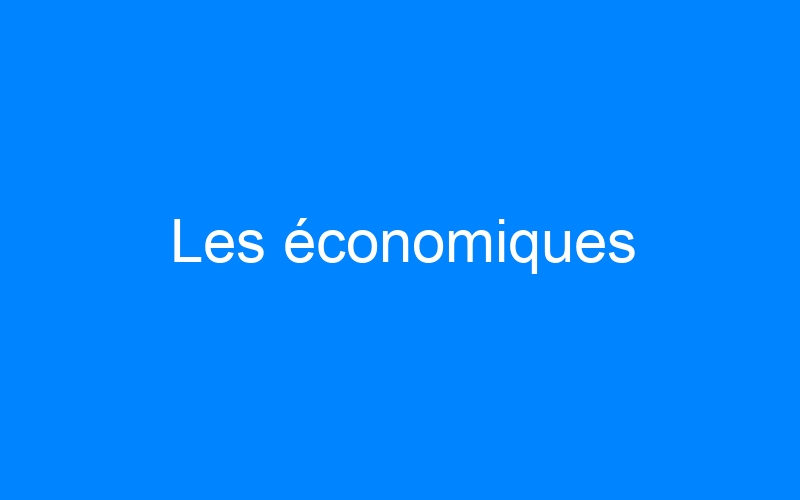 You are currently viewing Les économiques