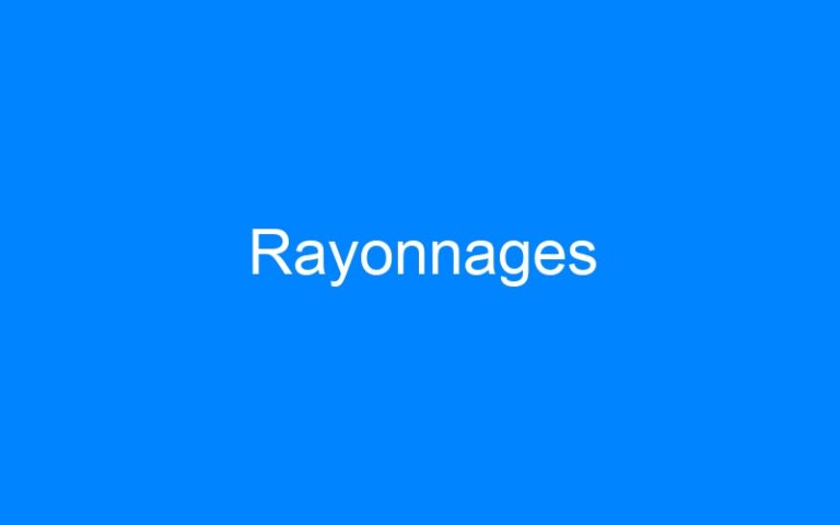 Rayonnages